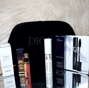 NEW Dior Bundle; Pouch, Mini La Mousse, Lip Maximizer, Mascara & Lash Primer